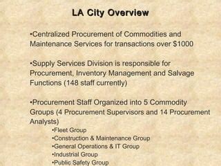 city of los angeles procurement|Procurement .